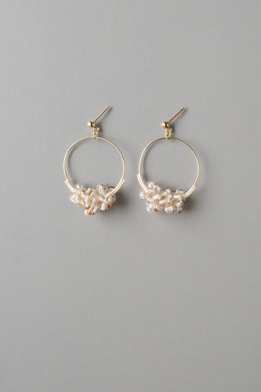 foam earrings | unbleached