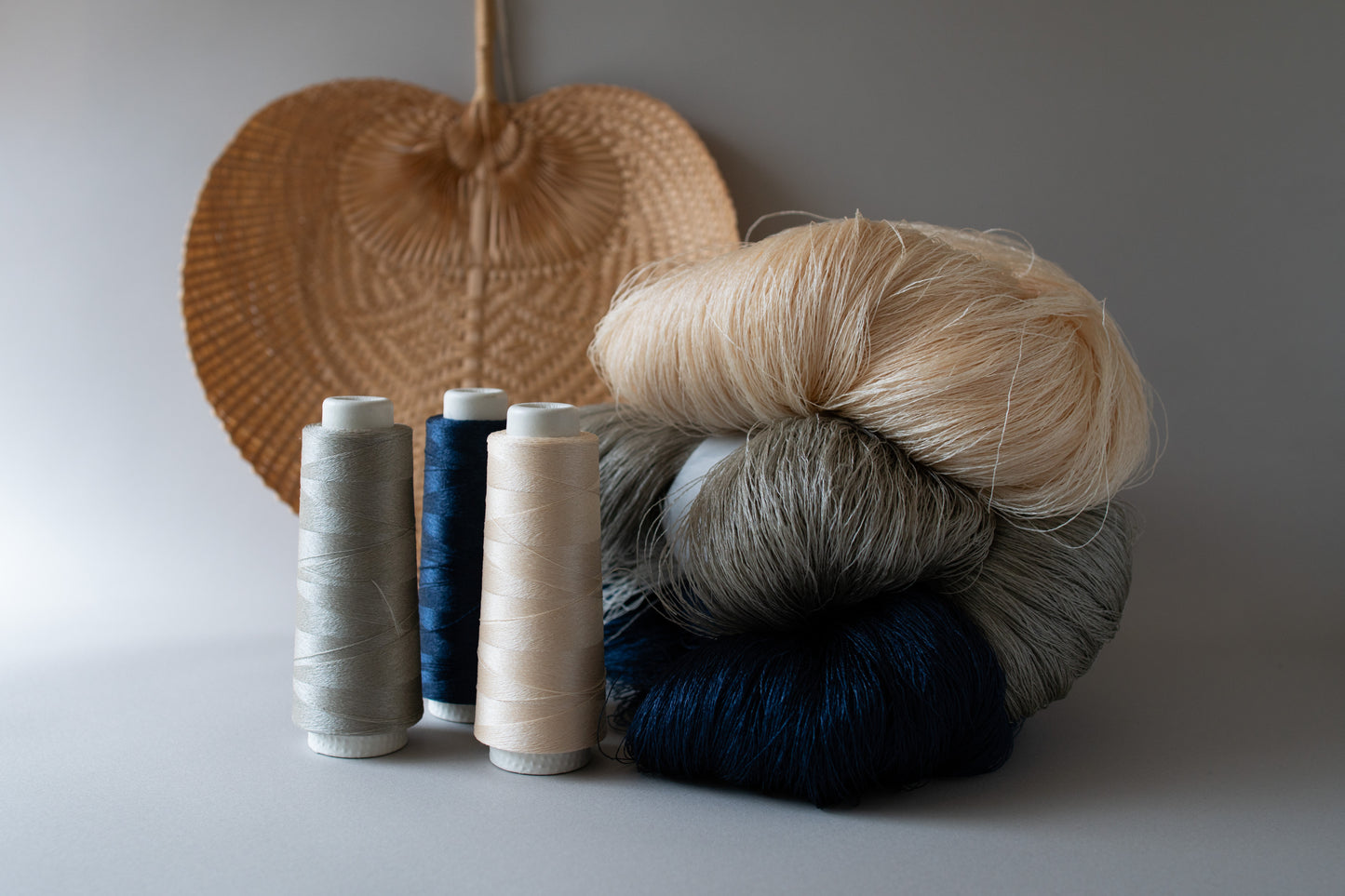 Wild Silk Thread Cone Wrap 10g / 25g | Indigo