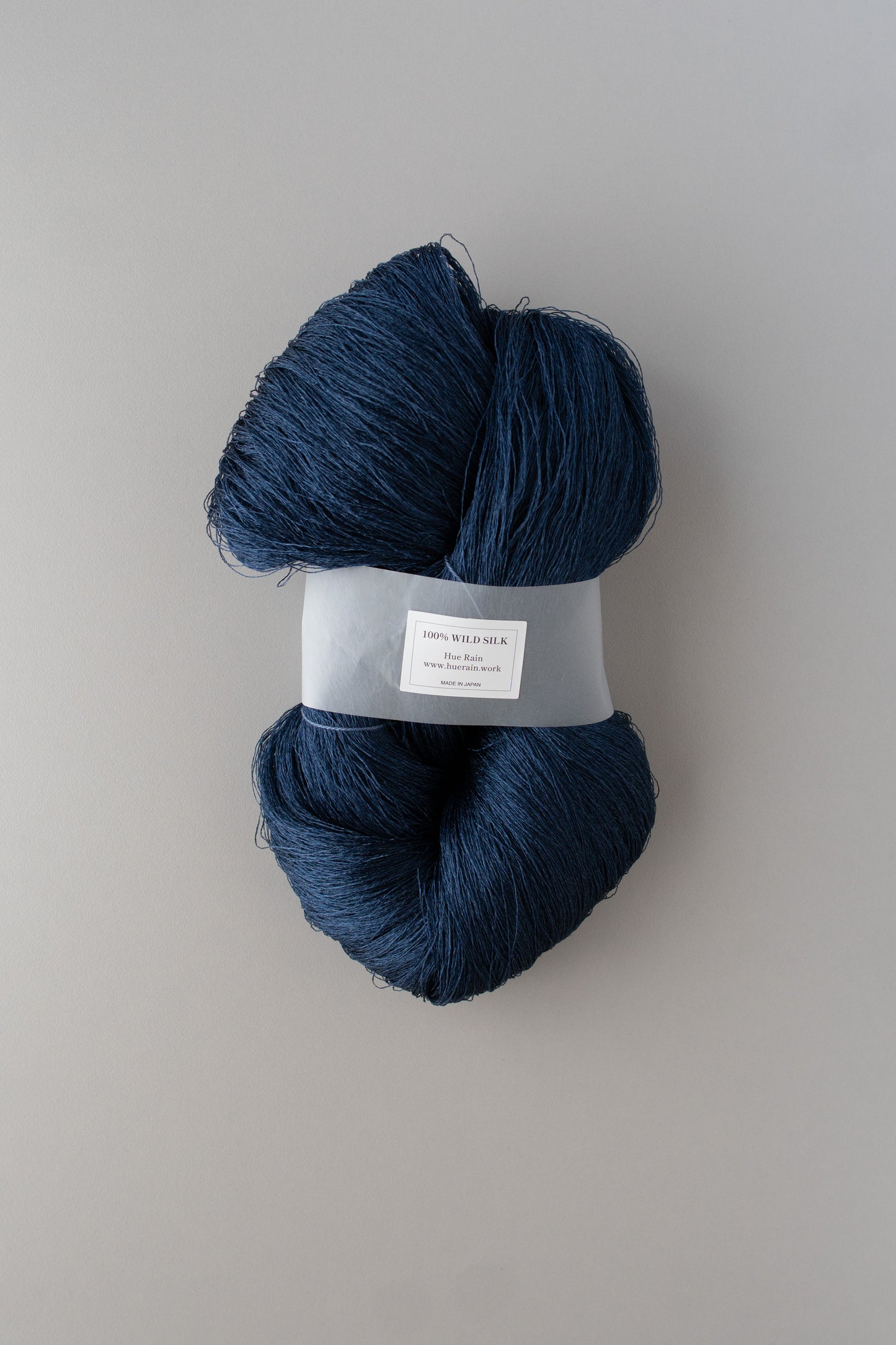 ワイルドシルク糸綛 125g | 藍