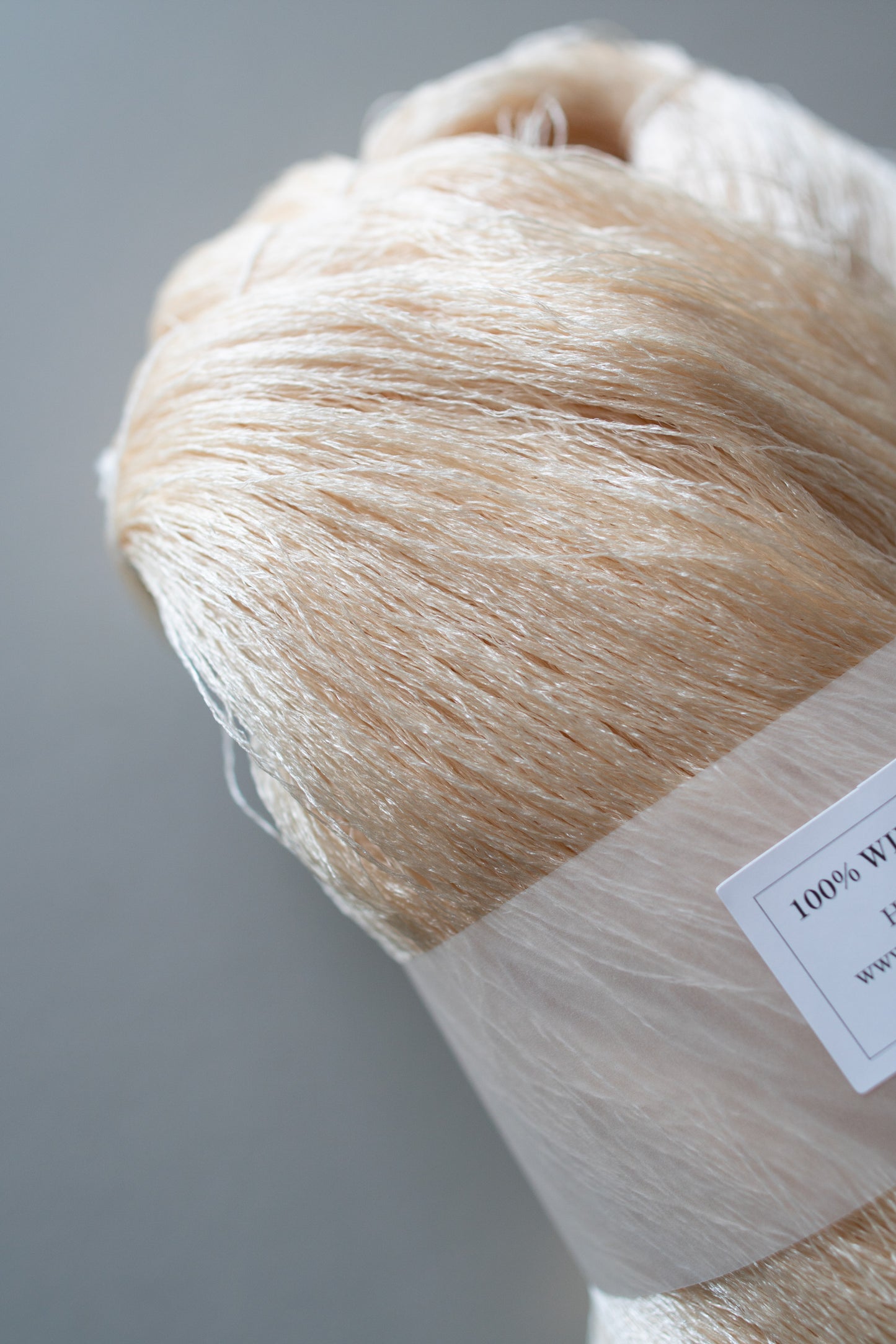 ワイルドシルク糸綛 125g | 生成り