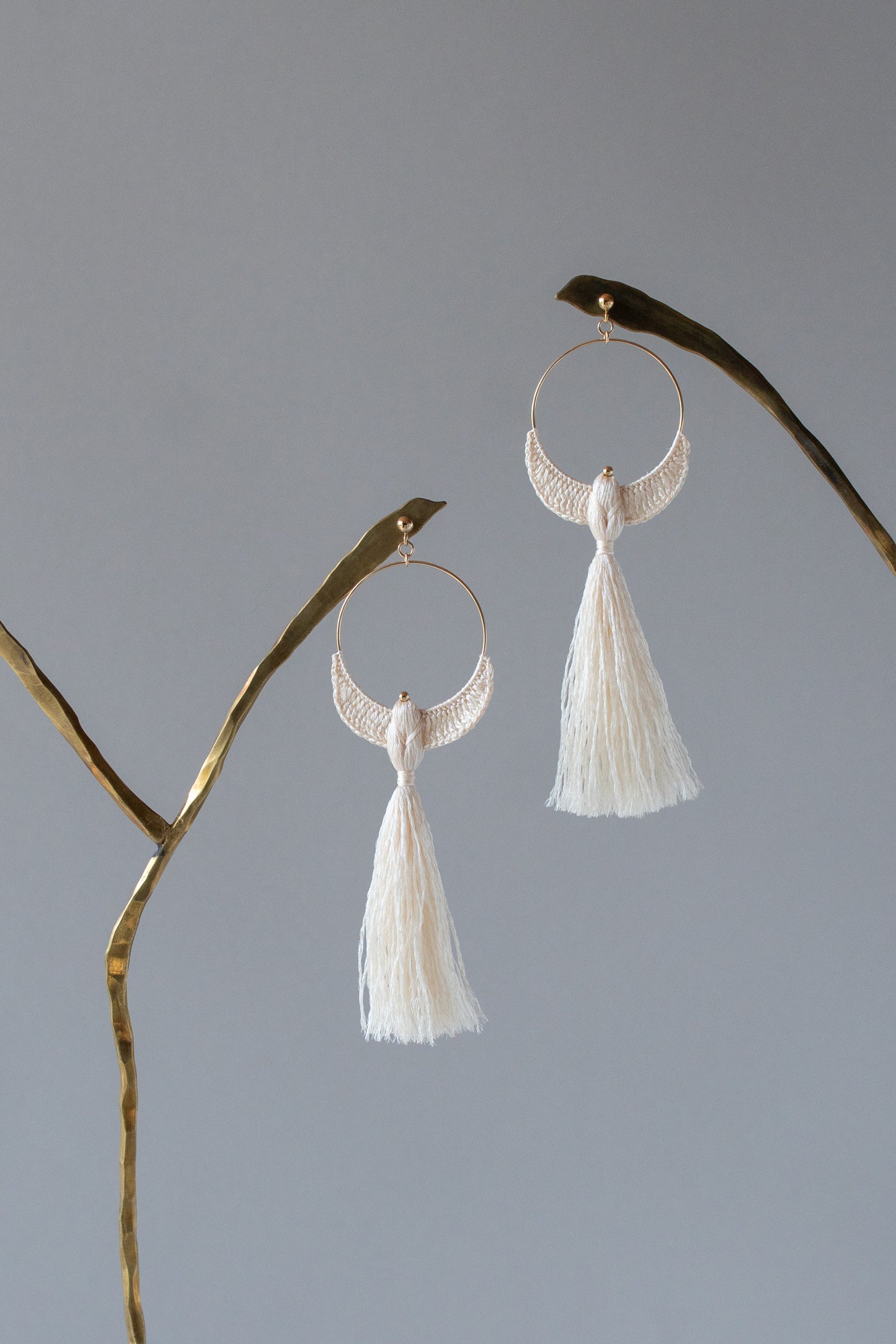 Bird earrings Long | Unbleached 