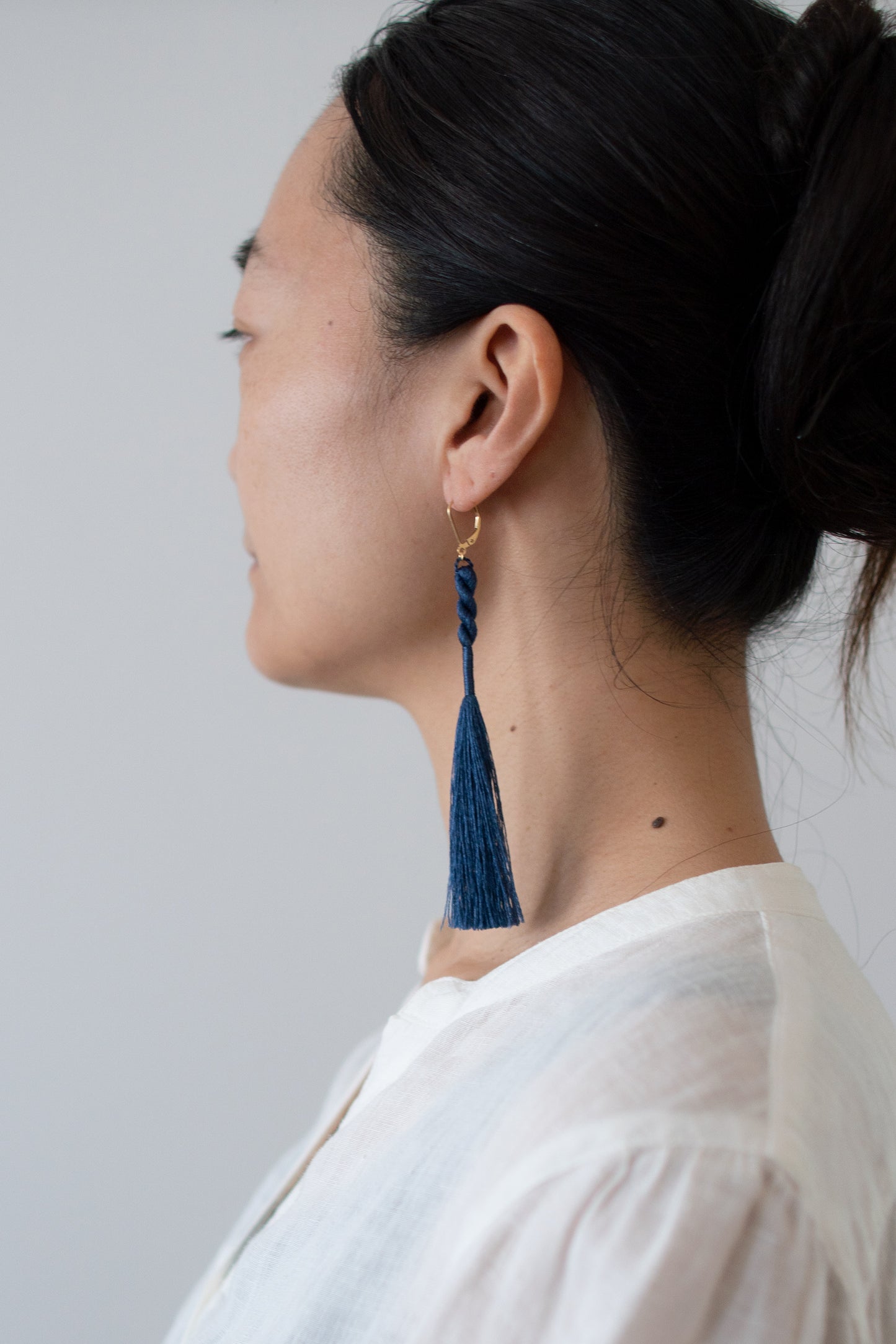 Tassel earrings | Indigo